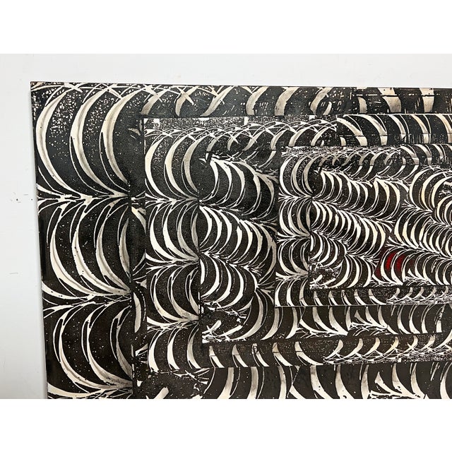 1960s C. 1960s Alton Tobey Large Op Art Curvilinear Work For Sale - Image 5 of 7