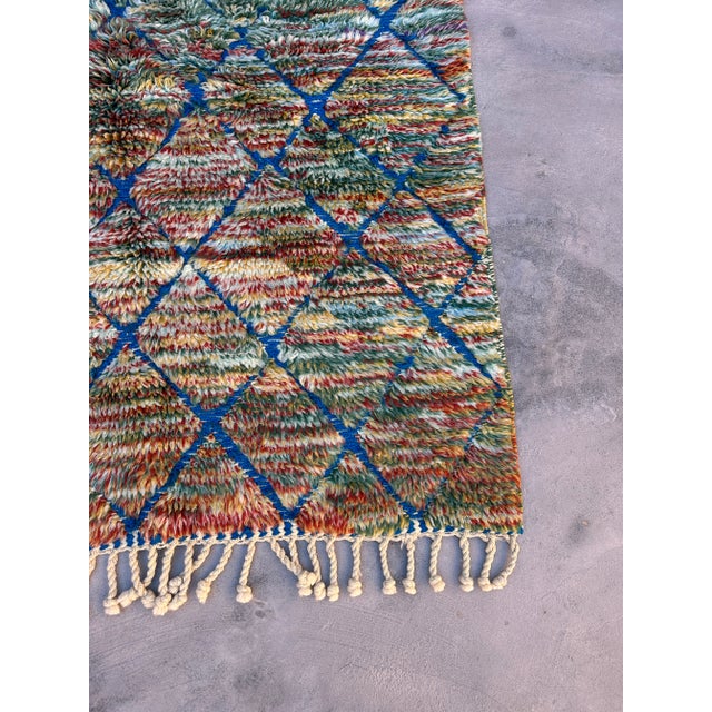 Contemporary Modern Moroccan Rug - 4'2" X 5'9" Ft For Sale - Image 3 of 10