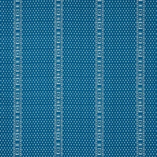 Schumacher Indah Batik Fabric in Indigo For Sale