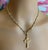 Loree Rodkin 18k Yellow Gold + Silver Cross Diamond Necklace For Sale In Philadelphia - Image 6 of 12