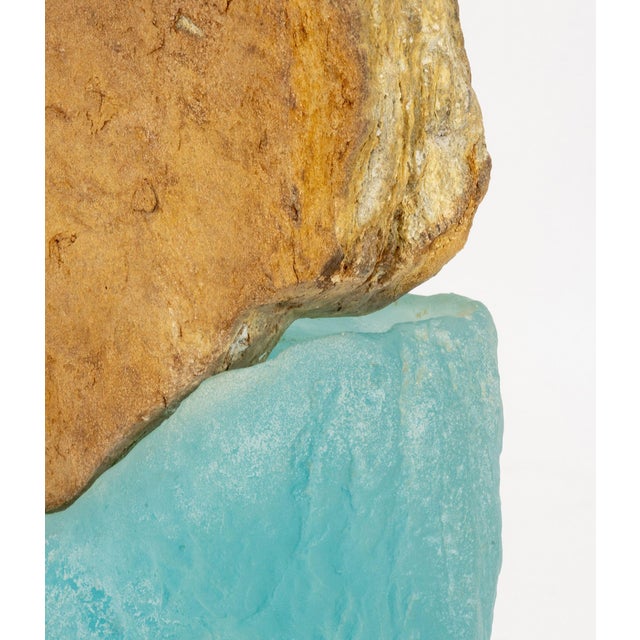 Thomas Scoon "Consort" Mixed Media Studio Art Glass and Granite Sculpture For Sale - Image 12 of 17
