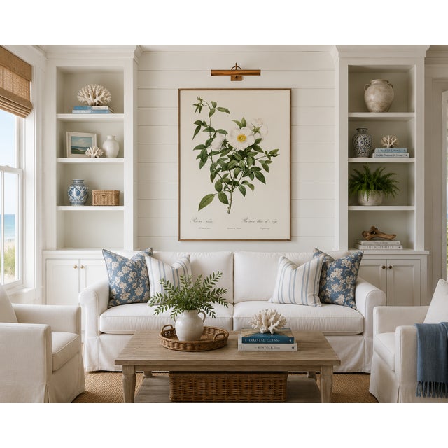 Not Yet Made - Made To Order Cherokee Rose, Vintage Botanical Art Print Reproduction by Pierre-Joseph Redouté, 32" X 48" For Sale - Image 5 of 11