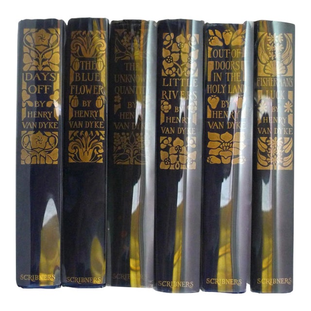 Early 20th Century Illustrated Volumes, Works of Henry Van Dyke - 6 Books For Sale