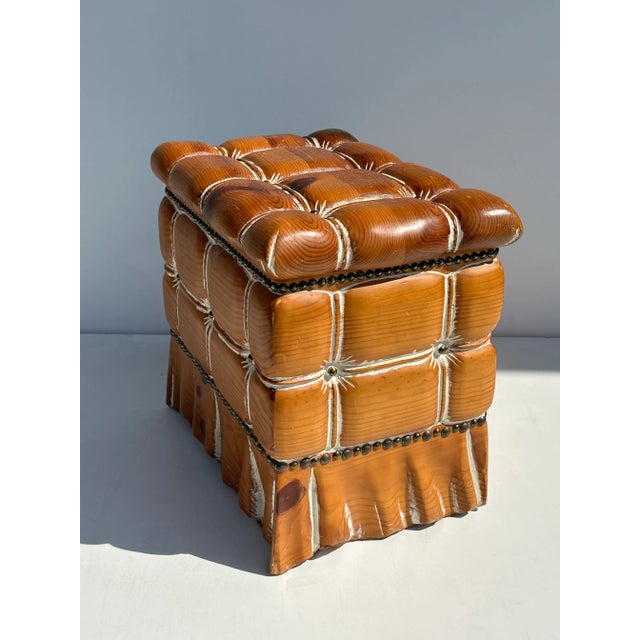 1970s Knotty Pine Trunk For Sale - Image 4 of 11