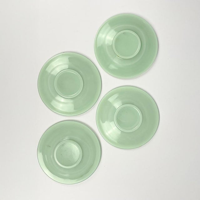 1950s Mint Green Opaline Coffee Set, 1950s, Set of 8 For Sale - Image 5 of 6