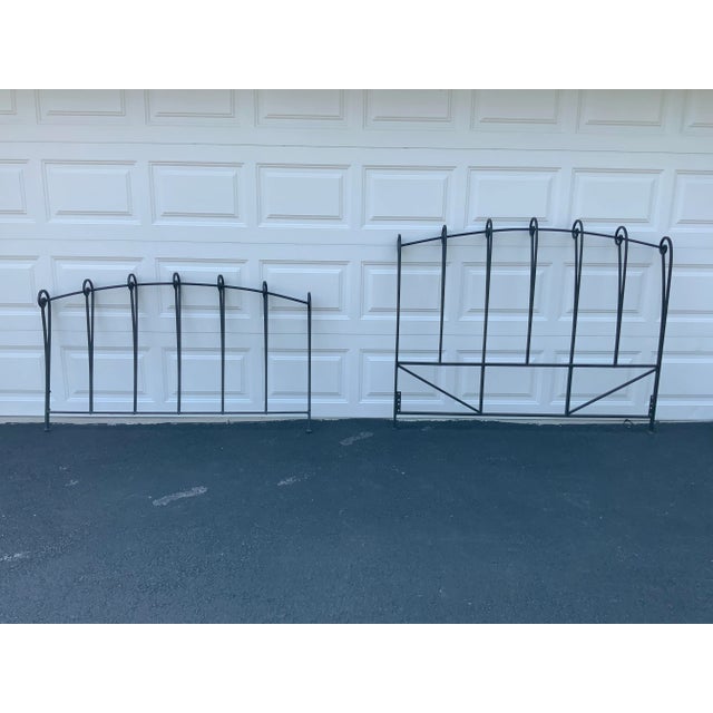 Forged Iron Queen Sleigh Headboard & Footboard Exceptional craftsmanship on this queen iron sleigh bed. A gorgeous...