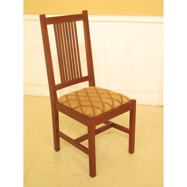 Set of 8 Stickley Mission Cherry Dining Room Chairs Set of 8 Chairish