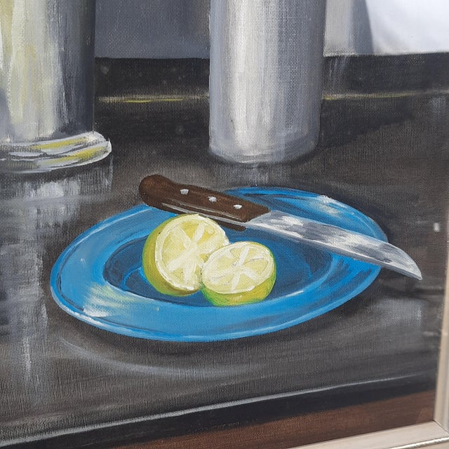 1980s Paolo Polli, Jug of Lemons, 1985, Oil on Canvas, Framed For Sale - Image 5 of 11