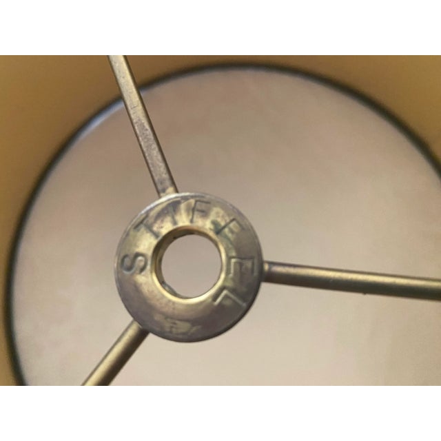 Stiffel Burgundy Leather Lamp Shade "Mint" Condition Vintage For Sale In Denver - Image 6 of 12