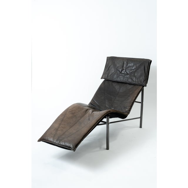 Modern Skye Leather Chaise Longue by Tord Björklund for Ikea, 1980s For Sale - Image 3 of 6