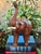 English Vintage Leather Wrapped Elephant Model or Figurine For Sale - Image 3 of 12