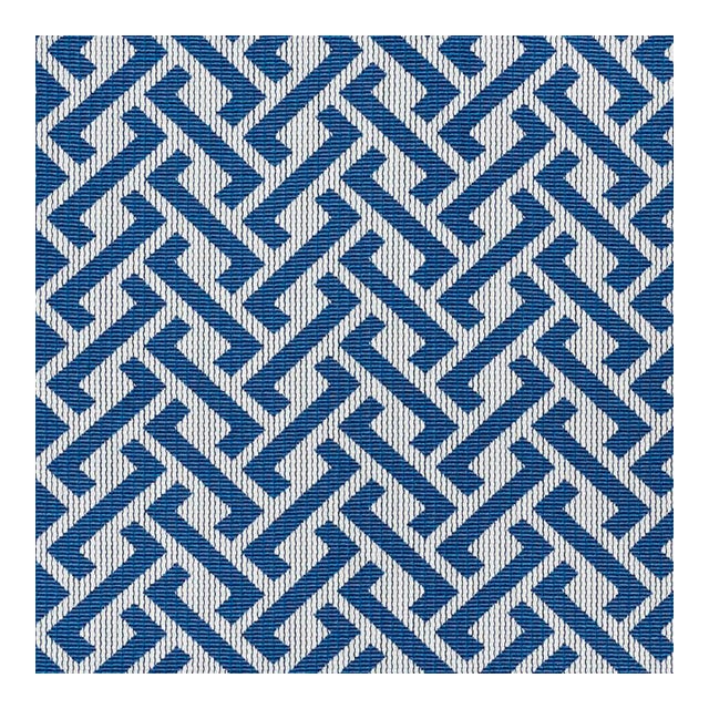 Sample - Schumacher Fresh Air Indoor & Outdoor Fabric in Marine For Sale