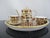 Royal Crown Derby 'Old Imari' pattern full miniature tea set and tray, no. 1128. Includes the following: Oval Tray - 7...