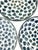 Blue Vintage Bat Trang Vietnamese Ceramic Dinner Plates With Mixed Leaf Motifs - Set of 6 For Sale - Image 8 of 14