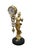 Mid century Japanese Linden 8 day figural Diana swinging clock statue. It features an Art Deco / Nouveau Diana statue...