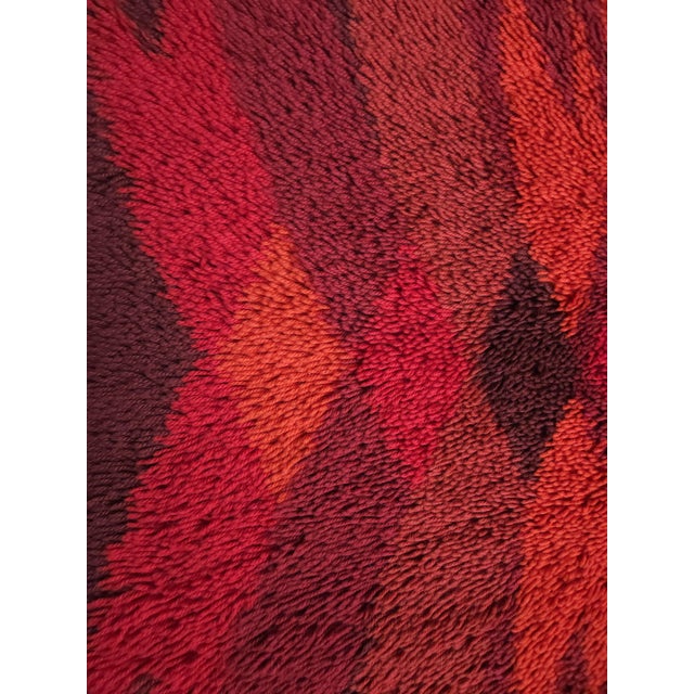 Danish Rya Tapestry in Wool by Ege, Denmark, 1970s For Sale - Image 4 of 9