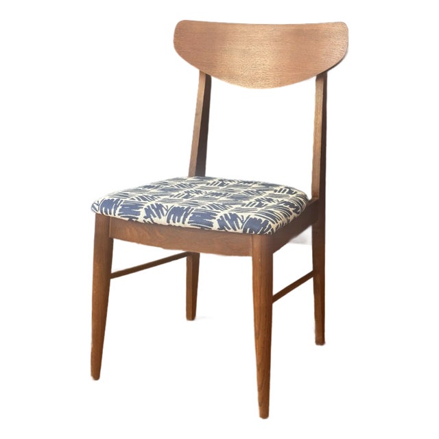 1950s Mid-Century Modern Walnut Side Chair For Sale