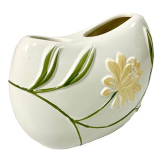2019 Contemporary Art Nouveau Boho Chic Crosscill Penelope Ceramic Toothbrush Holder. For Sale