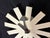 Howard Miller Howard Miller White Asterisk Clock Mid Century For Sale - Image 4 of 12