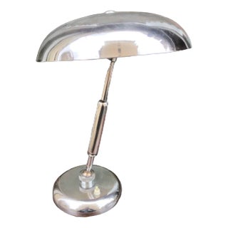 Modern Chrome Table Lamp by Giovanni Michelucci For Sale