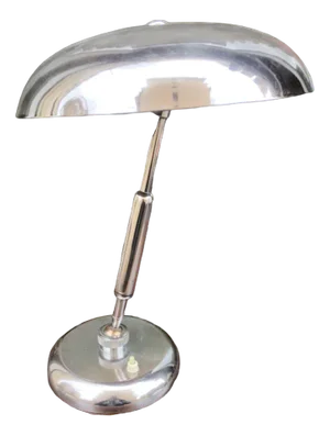 Modern Chrome Table Lamp by Giovanni Michelucci
