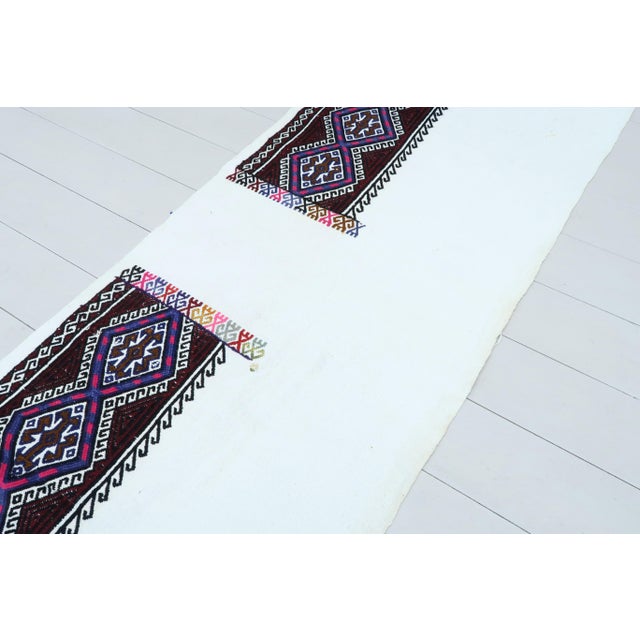 Vintage Turkish Kilim Rug Runner For Sale - Image 11 of 13