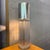Mid 20th Century Mid 20th Century Small Modernist Aluminum Cylinder Reed Table Lamp For Sale - Image 5 of 8