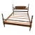 - Vintage Solid Wood Turned-Post Full Size Bed Frame For Sale
