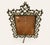 Antique Ornate Rococo Brass Easel Mirror | Victorian Dressing Table Vanity Mirror | Figural Scrollwork Frame For Sale - Image 4 of 6