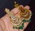 Metal Estate Natural 8.30ct Polki Diamond & 28.30ct Emerald 22k & 18k Gold Chandelier Earrings, Pair For Sale - Image 7 of 13