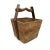 Old elm wood village bucket from northern China. Beautiful aged patina with signs of age and use. Each is unique in handle...