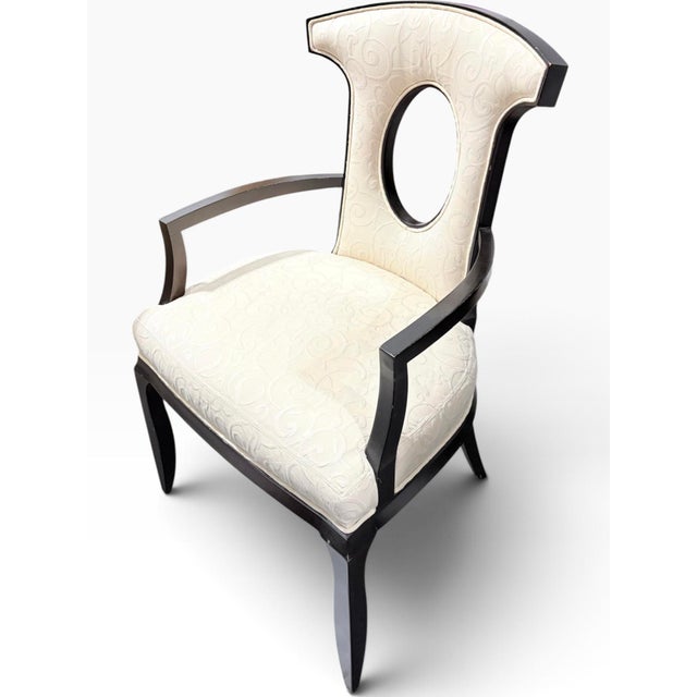 Wood Barbara Barry for Henredon Rosewood Dining Armchairs or Accent Chairs, a Pair For Sale - Image 7 of 9