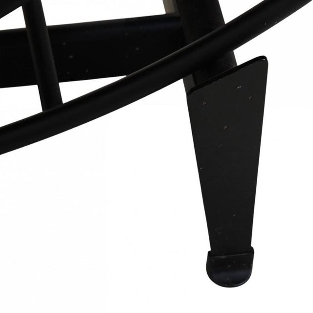 Animal Skin LC4 Chaise Lounge in Black Leather by Le Corbusier, 2000s For Sale - Image 7 of 12