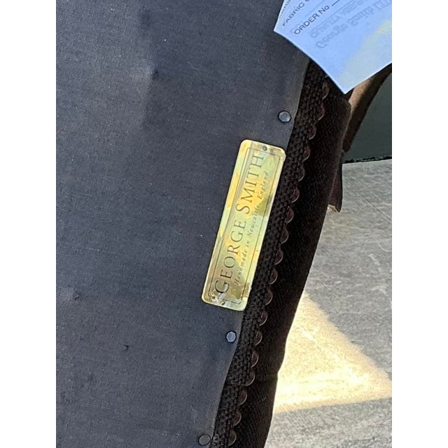 George Smith Vintage English George Smith “Edwardian” Tufted Lounge Chairs - A Pair For Sale - Image 4 of 12