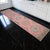 Mid-Century Modern 1970s Distressed Oushak Runner Rug Low Pile Faded Colors Pink Hallway Decor - 2'8″ X 12'7″ For Sale - Image 3 of 13
