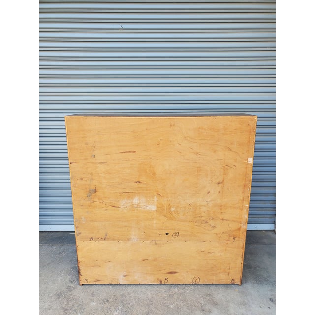 1950s Old Solid Wood Bookcase For Sale - Image 9 of 13