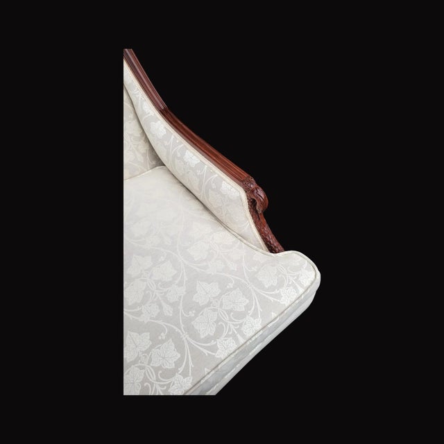 1940s Mahogany Large Lounge Armchair For Sale In Philadelphia - Image 6 of 12