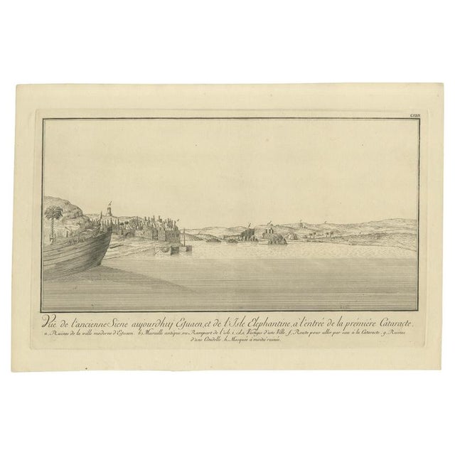 Syene and Elephantine Island Egypt Engraving, 1755, Paper For Sale - Image 10 of 10
