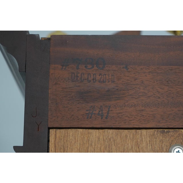 Stickley Colonial Williamsburg Wa-730 Mahogany Grandfather Clock For Sale - Image 17 of 18
