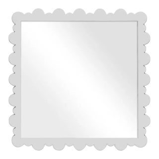 Fleur Home Garden District Valmont Square Mirror in Graytint, 28.5x28.5 For Sale