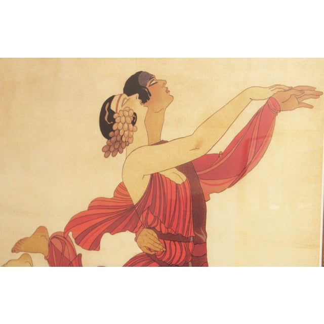 Late 20th Century Art Deco Style Clotilde & Alexandre Sakharoff Large Framed Poster For Sale - Image 5 of 12