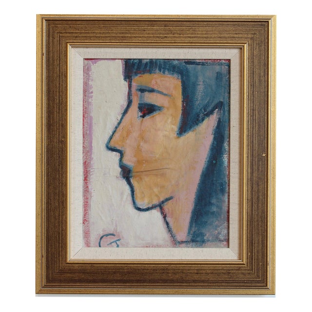 Hidden Portraits VI, 1980s, Acrylic on Canvas, Framed For Sale