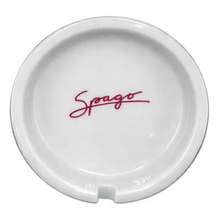 Vintage Spago Restaurant Beverly Hills Los Angeles, Ca Ashtray Porcelain Dish For Sale