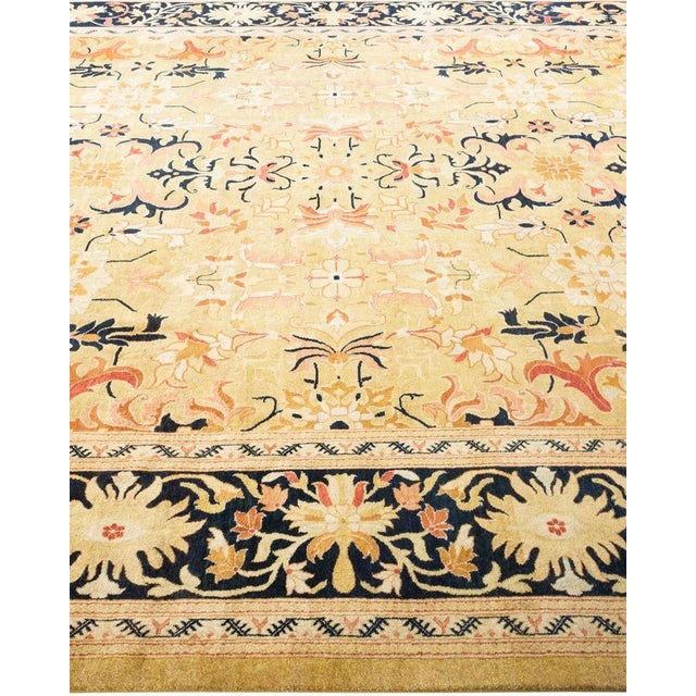 Solo Rugs Mogul, One-of-a-Kind Hand-Knotted Area Rug in Green, 8' 1" x 10' 2" For Sale - Image 4 of 8