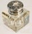 Lead Crystal Sterling Silver Inkwell With Repousee Lid For Sale - Image 12 of 12