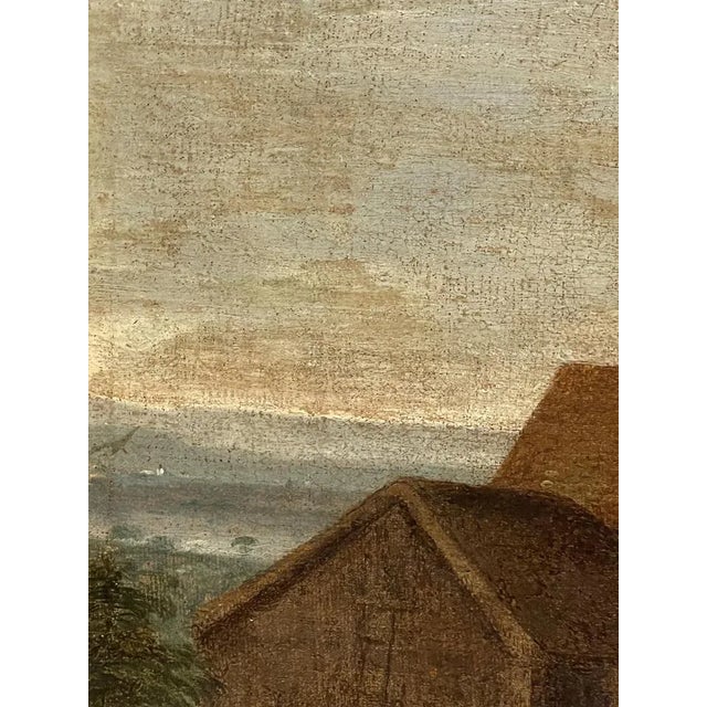 Flemish Artist, Landscape, Oil on Canvas, 18th Century For Sale - Image 7 of 9