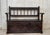 Mid 19th Century 19th Spanish Carved Hall Bench With Storage For Sale - Image 5 of 13