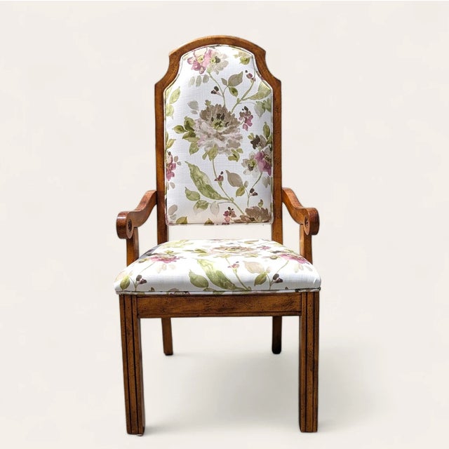 Bring timeless design into your home with this Hollywood Regency set of four dining chairs, reminiscent of pieces by...