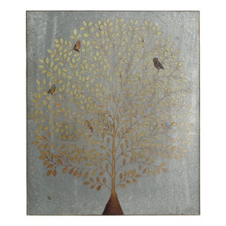 Jamie Young Provenance Golden Tree of Life Glass Rectangle Wall Art For Sale