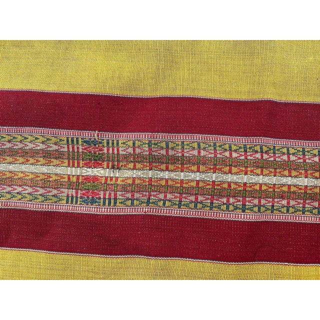 Longe Vintage Tunisian Woven Rug, 1930s For Sale - Image 3 of 10
